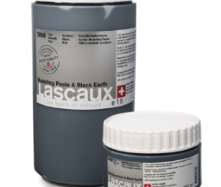 Lascaux modelling Paste A (λείο), μαύρο χρώμα - 500ml